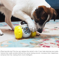 Pet Balance Car Slow Feeder Toy Interactive Treat Dispenser for Dogs Cats Anti-Overturn Gravity Move Puzzle Toy Relieve Anxiety