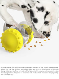 Pet Balance Car Slow Feeder Toy Interactive Treat Dispenser for Dogs Cats Anti-Overturn Gravity Move Puzzle Toy Relieve Anxiety